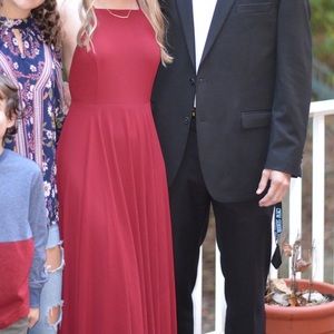 Lulus mythical kind of love wine red maxi dress